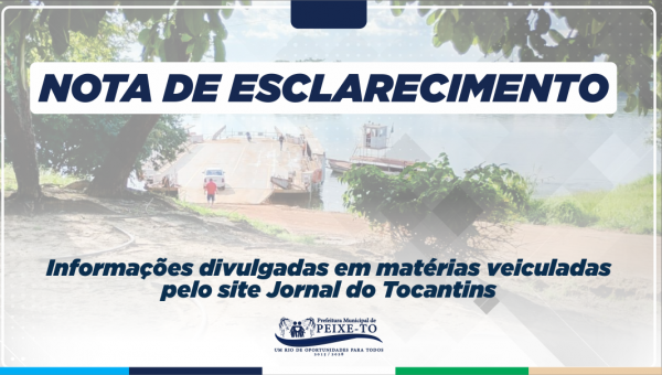 NOTA DE ESCLARECIMENTO