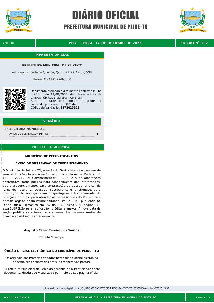 Capa da edição