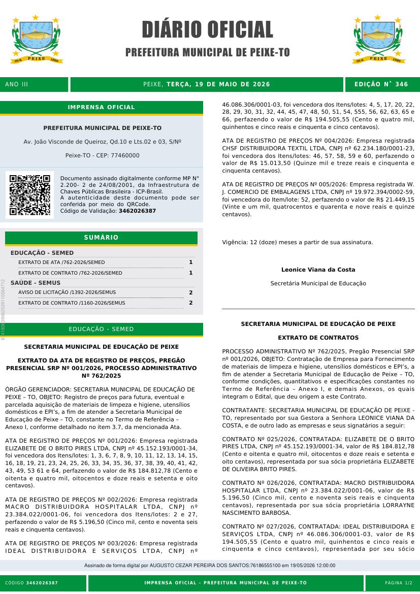 Capa da edição