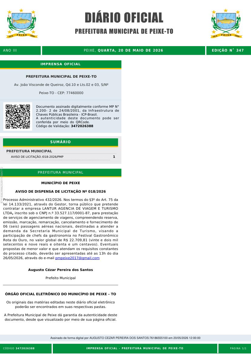 Capa da edição