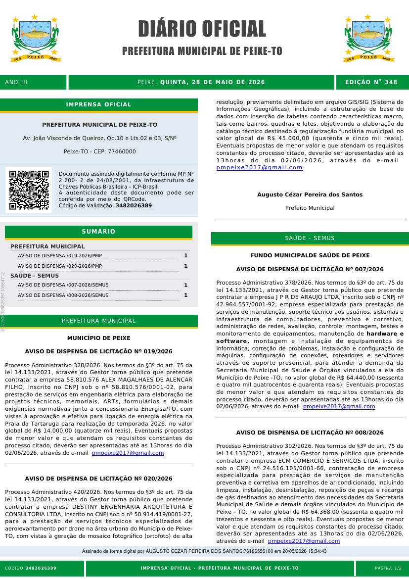 Capa da edição