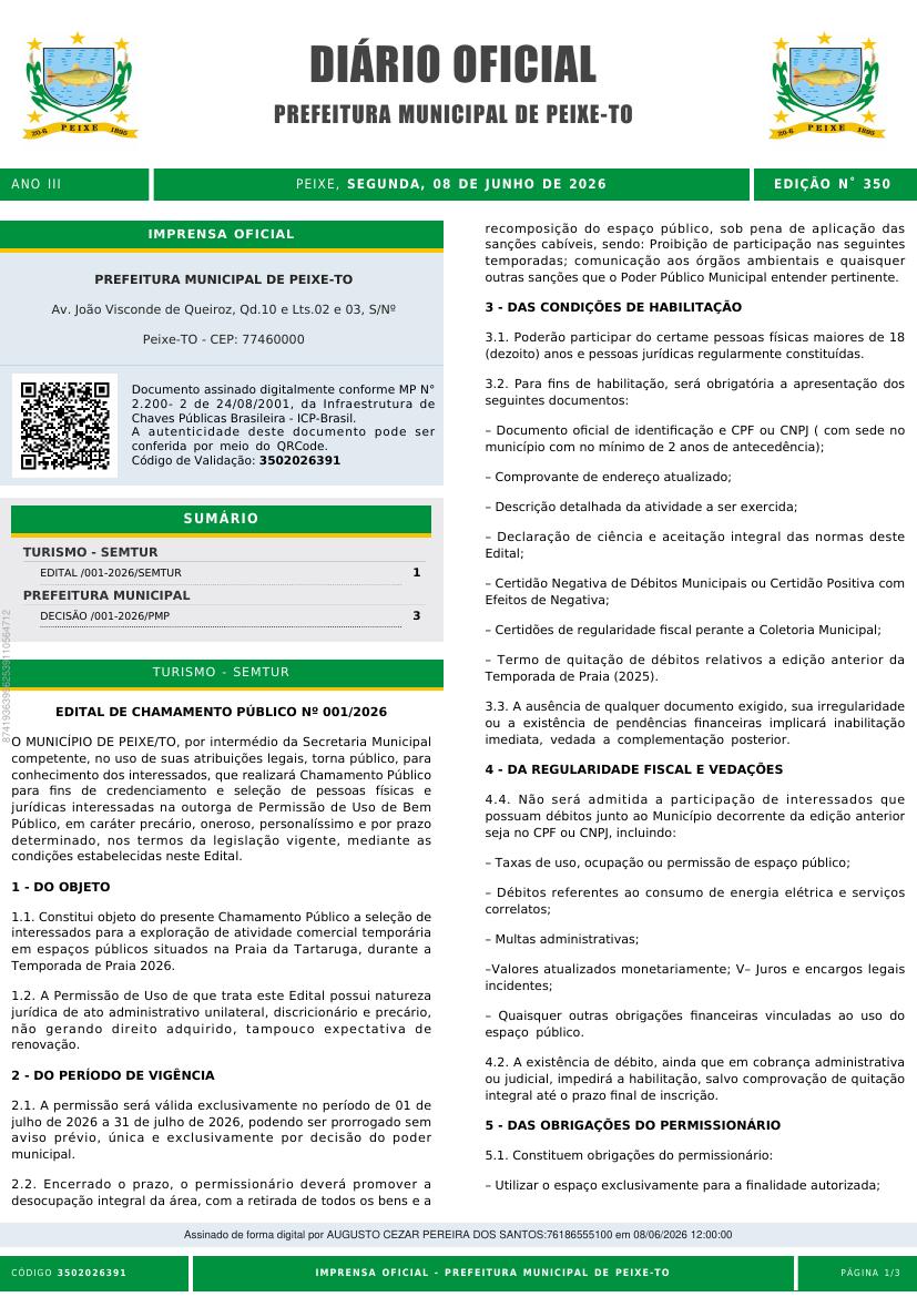 Capa da edição