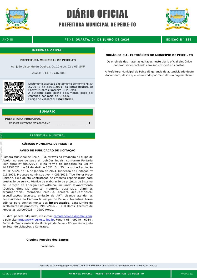 Capa da edição