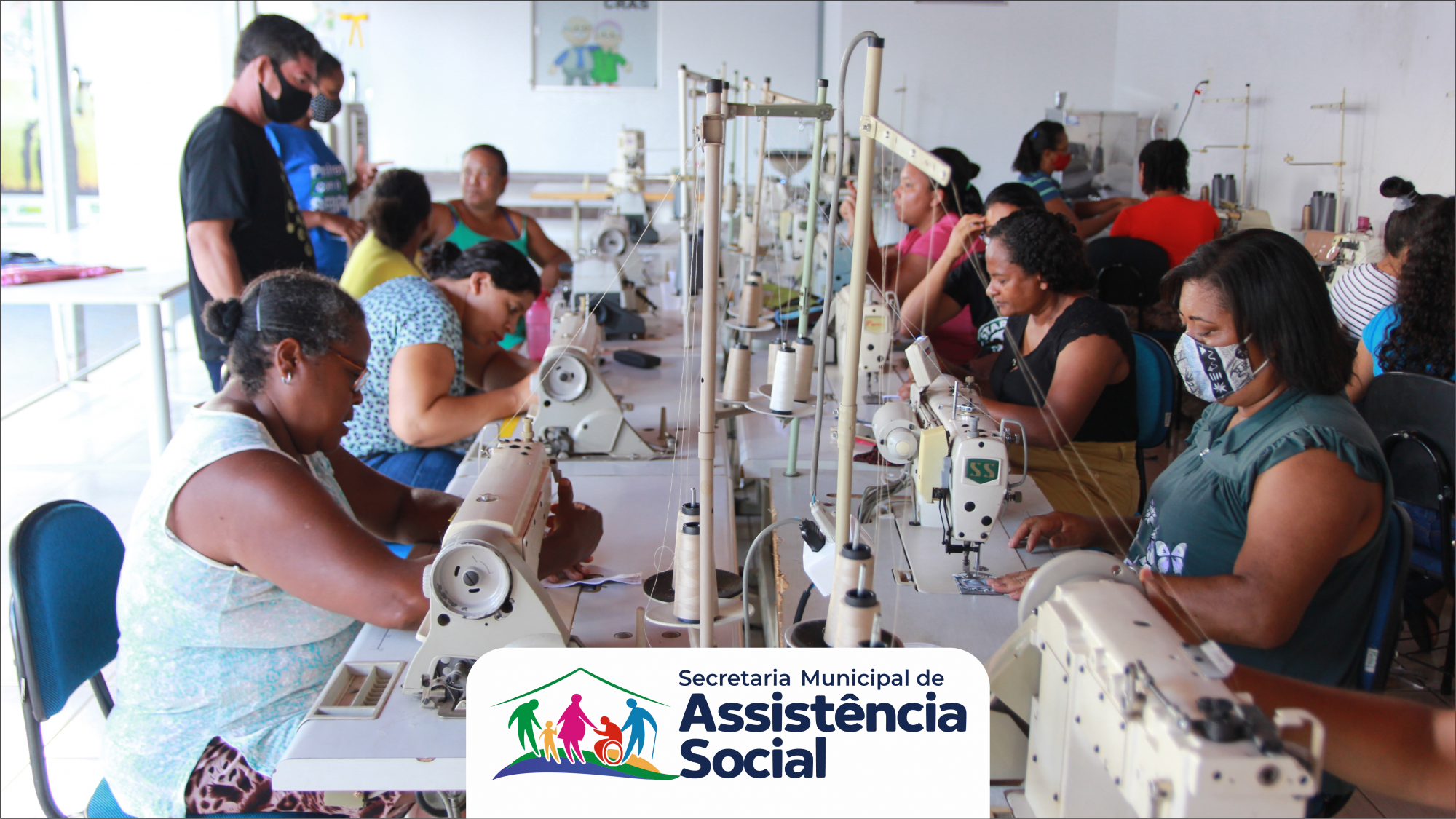 PROJETO FORÇA MULHER COM CURSO DE CORTE E COSTURA NO CRAS